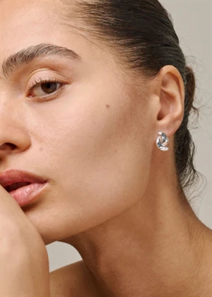 Tova studs Silver Enamel 